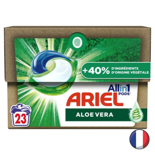 Ariel Uniwersalne Kapsułki do Prania Aloe Vera Aloes 23 prania (Francja)