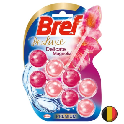 Bref De Luxe Magnolia Kostka Zawieszka do Toalety o Zapachu Perfum 2 szt. (Belgia)