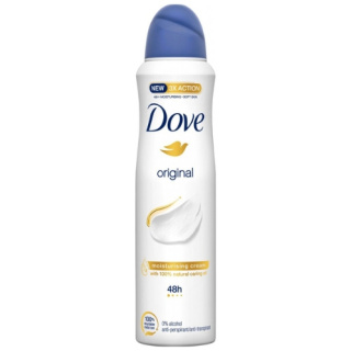 Dove Original Antyperspirant Damski w Sprayu 48h 150 ml