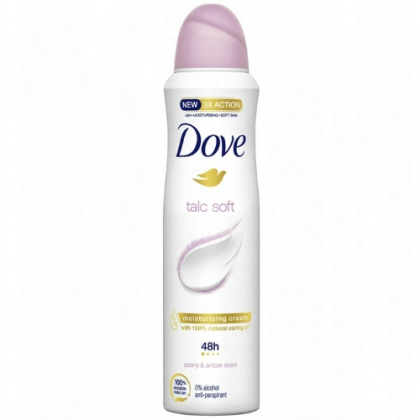 Dove Talc Soft Antyperspirant Damski w Sprayu 48h 150 ml