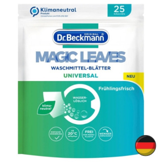 Dr Beckmann Magic Leaves Uniwersalne Listki do Prania 25 szt. (Niemcy)