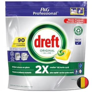 Dreft Professional Original Lemon Kapsułki do Zmywarki Cytrynowe 90 szt. (Belgia)