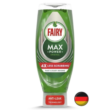 Fairy Max Power Skoncentrowany Płyn do Mycia Naczyń Original 545 ml (Niemcy)