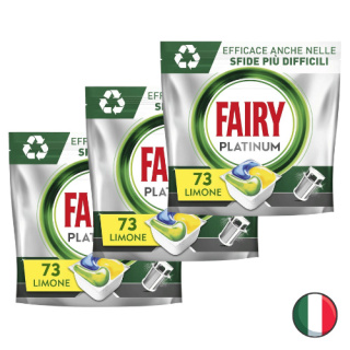 Fairy Platinum Lemon All-in-1 Kapsułki do Zmywarki Zestaw 3X 73 szt = 213 szt. (Włochy)