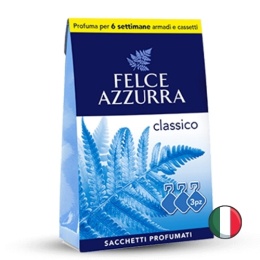 Felce Azzurra Classico Torebki Saszetki Zawieszki Zapachowe do Szafy Garderoby 3 szt. (Włochy)