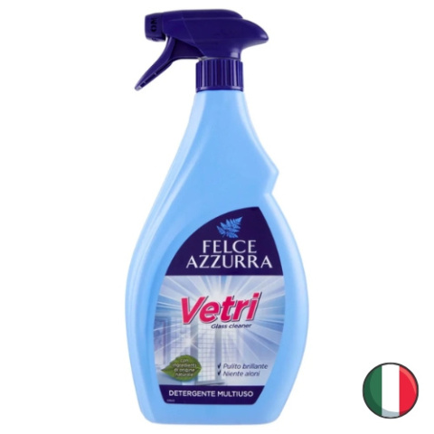 Felce Azzurra Vetri Spray Płyn do Szyb Okien Powierzchni Szklanych 750 ml (Włochy)