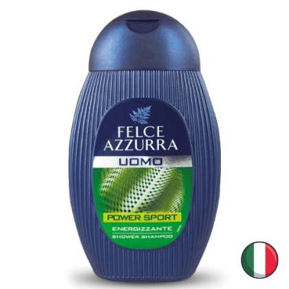 Felce Azzurra Żel pod Prysznic dla Mężczyzn Power Sport 2w1 Szampon 250 ml (Włochy)