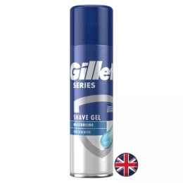 Gillette Shave Gel Żel do Golenia Nawilżający z Masłem Kakaowym 200 ml (Wielka Brytania)
