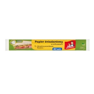 Jan Niezbędny Papier Śniadaniowy Tłuszczoodporny 40 arkuszy