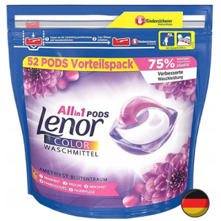Lenor Amethyst Blütentraum Kapsułki do Prania Koloru All in One 52 szt. (Niemcy)