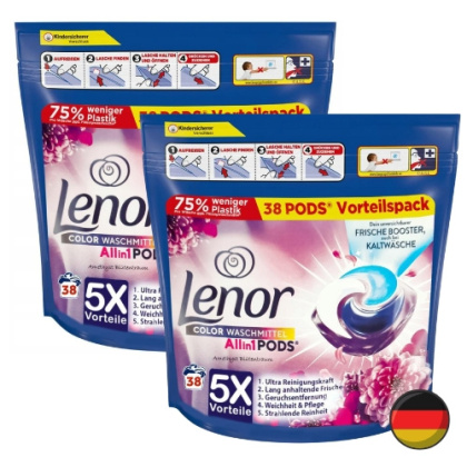 Lenor Amethyst Blütentraum Kapsułki do Prania Koloru All in One 76 szt. (Niemcy)