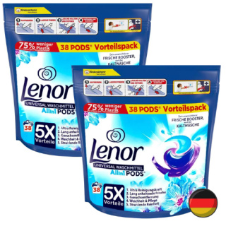 Lenor Aprilfrisch Uniwersalne Kapsułki do Prania All in One 76 szt. (Niemcy)