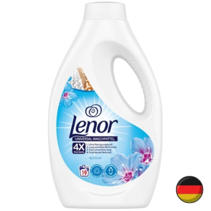 Lenor Aprilfrisch Uniwersalny Żel do Prania Niebieski 19 prań (Niemcy)