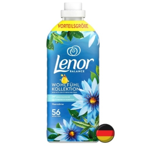 Lenor Balance Meeresbrise Płyn do Płukania Morska Bryza 56 prań (Niemcy)