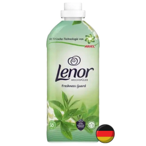 Lenor Freshness Guard Płyn do Płukania z Technologią Ariela Drzewo Herbaciane Jaśmin 56 prań (Niemcy)