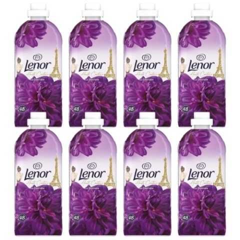 Lenor Haute Couture La Desirable Płyn do Płukania Francuskie Perfumy Zestaw 8 x 48 prań = 384 prania Lenor Haute Couture La Desirable Płyn do Płukania Francuskie Perfumy Zestaw 8 x 48 prań = 384 prania