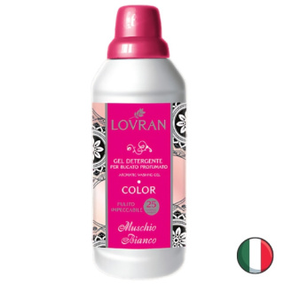 Lovran Żel do Prania Koloru Perfumowany Muschio Bianco Białe Piżmo 25 prań (Włochy)