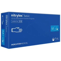 Jednorazowe rękawiczki nitrylowe Mercator M 100 szt.