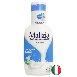 Malizia Crema di Latte Płyn do Kąpieli Mleczny Kremowy 1l (Włochy)
