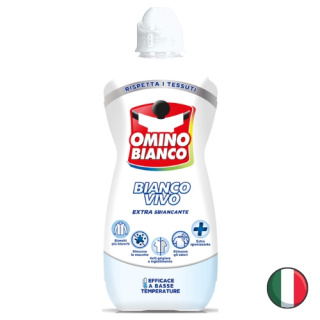 Omino Bianco Płyn Odplamiacz Wybielacz do Prania Białych Rzeczy 900 ml (Włochy)