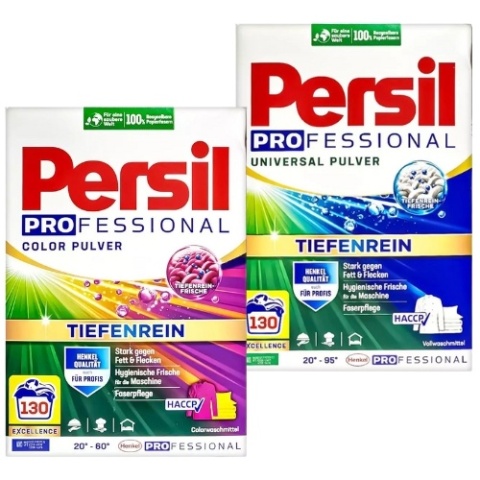 Persil Proszek do Prania Professional Zestaw Color i Uniwersalny 2X 130 Prań = 260 Prań