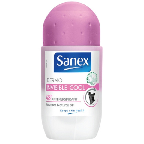 Sanex Dermo Invisible Roll-on Antyperspirant w Kulce Damski 50 ml