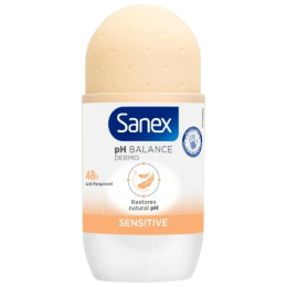 Sanex Dermo Sensitive Roll-on Antyperspirant w Kulce Damski dla Skóry Wrażliwej 50 ml