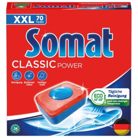 Somat Tabletki do Zmywarki Classic Power XXL 70 szt. (Niemcy)