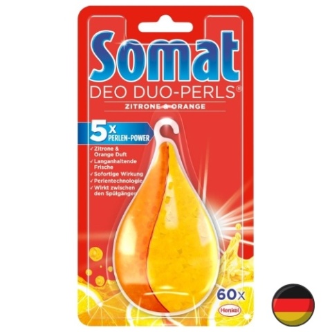 Somat Zapach do Zmywarki Duo-Perls Cytryna Pomarańcza Cytrusowy 17 g (Niemcy)