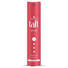 Taft Shine 4 Lakier do Włosów Nabłyszczający Różowy 250 ml