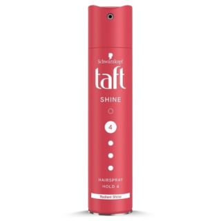 Taft Shine 4 Lakier do Włosów Nabłyszczający Różowy 250 ml