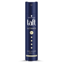 Taft Utimate 5+ Lakier do Włosów Bardzo Mocny Utrwalenie i Blask Granatowy 250 ml
