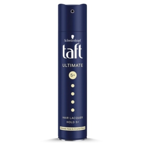 Taft Utimate 5+ Lakier do Włosów Bardzo Mocny Utrwalenie i Blask Granatowy 250 ml