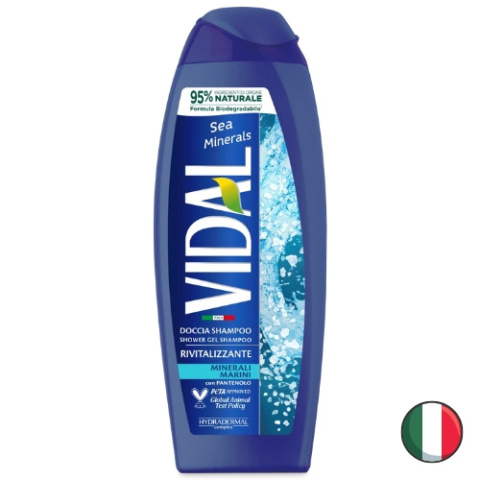 Vidal Sea Minerals Żel pod Prysznic dla Mężczyzn 2w1 Szampon Morskie Minerały 250 ml (Włochy) Vidal Sea Minerals Żel pod Prysznic dla Mężczyzn 2w1 Szampon Morskie Minerały 250 ml (Włochy)