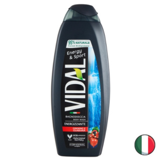Vidal Sport & Energy Żel pod Prysznic Guarana Żeń-szeń 600 ml (Włochy)