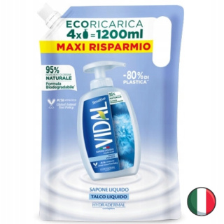 Vidal Talc Mydło w Płynie Talk Zapas 1,2l (Włochy)