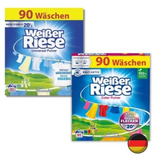Weiser Riese Proszek do Prania Zestaw do Koloru i Uniwersalny 2 x 90 prań = 180 prań