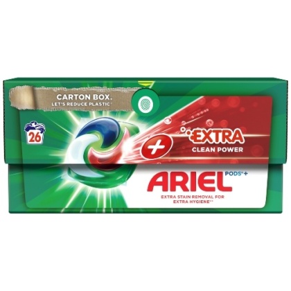Ariel All in 1 Extra Clean Power Uniwersalne Kapsułki do Prania z Odplamiaczem 26 szt.
