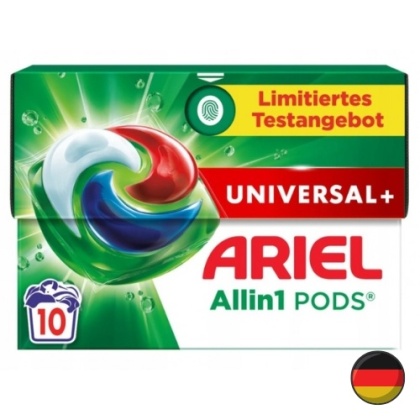 Ariel All in 1 Pods Uniwersalne Kapsułki do Prania 10 szt. (Niemcy)