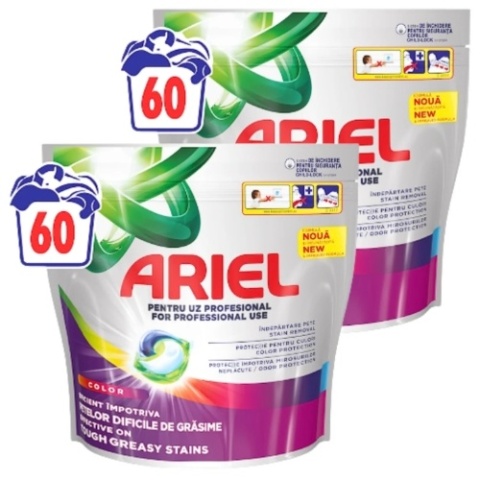 Ariel All in One Color Kapsułki do Prania Koloru Duo Pack 2 x 60 szt. = 120 szt.