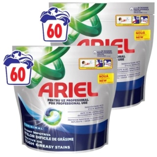 Ariel All in One Regular Kapsułki do Prania Białego Duo Pack 2 x 60 szt. = 120 szt.