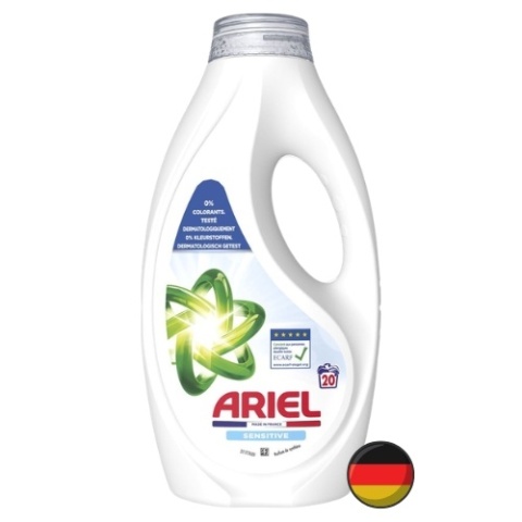 Ariel Sensitive Żel do Prania Hipoalergiczny dla Dzieci Alergików 20 prań (Niemcy)