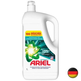Ariel Universal+ Touch of Lenor Żel do Prania Białych i Jasnych Tkanin 100 prań (Niemcy)