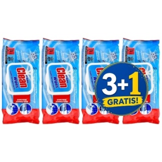 At Home Clean Multi Chusteczki do Czyszczenia 55 szt. 3+1 CZWARTY GRATIS