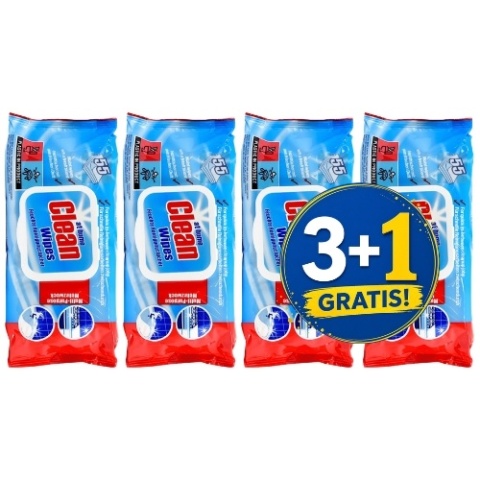 At Home Clean Multi Chusteczki do Czyszczenia 55 szt. 3+1 CZWARTY GRATIS