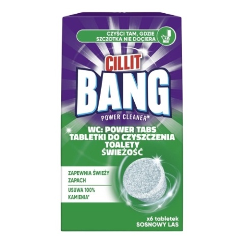 Cillit Bang WC Tabletki do czyszczenia toalety 6 szt Pine