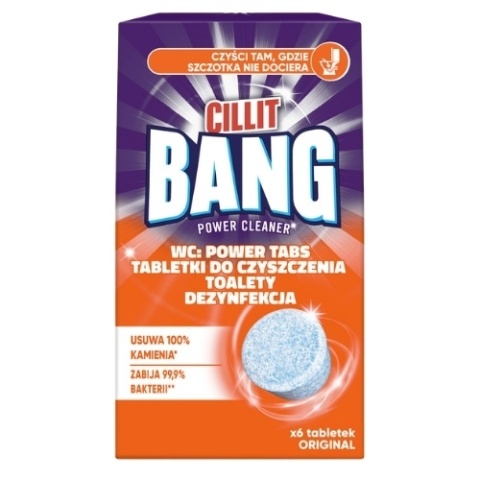 Cillit Bang WC Tabletki do czyszczenia toalety Dezynfekujące 6 szt Original