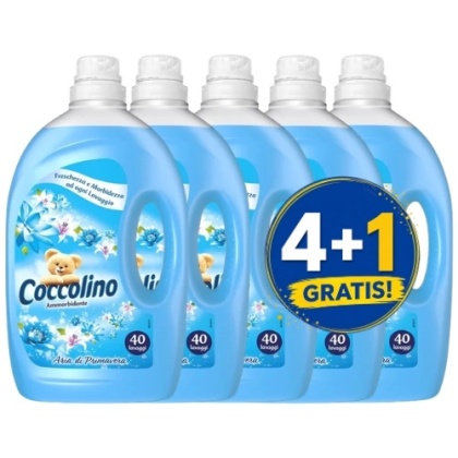 Coccolino Aria di Primavera Płyn do Płukania Wiosenna Świeżość 3 l 4+1 PIĄTY GRATIS