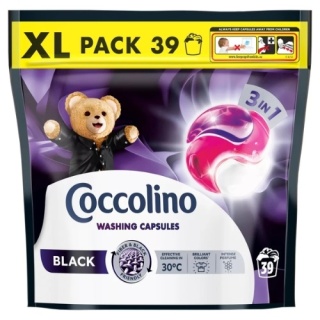 Coccolino Black 3w1 Kapsułki do Prania Czarnego i Ciemnych Tkanin 39 prań