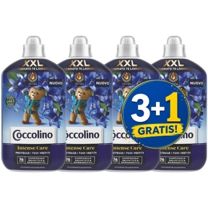 Coccolino Campanula Selvatica e Bergamotto Płyn do Płukania XXL Kwiatowy Bergamotka 76 prań 3+1 CZWARTY GRATIS